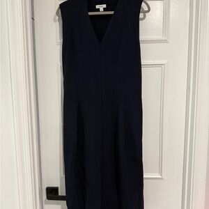 Reiss Sleeveless V-Neck Navy Shift Dress